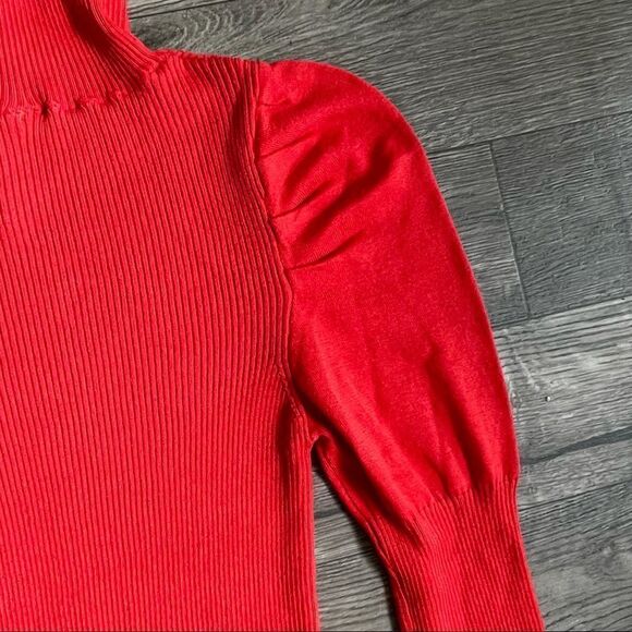 Revolve ANTHROPOLOGIE Cecilia Puff-Sleeved Turtleneck Sweater - Picture 11 of 15